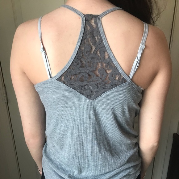 Live Love Dream Tops - Gray tank top